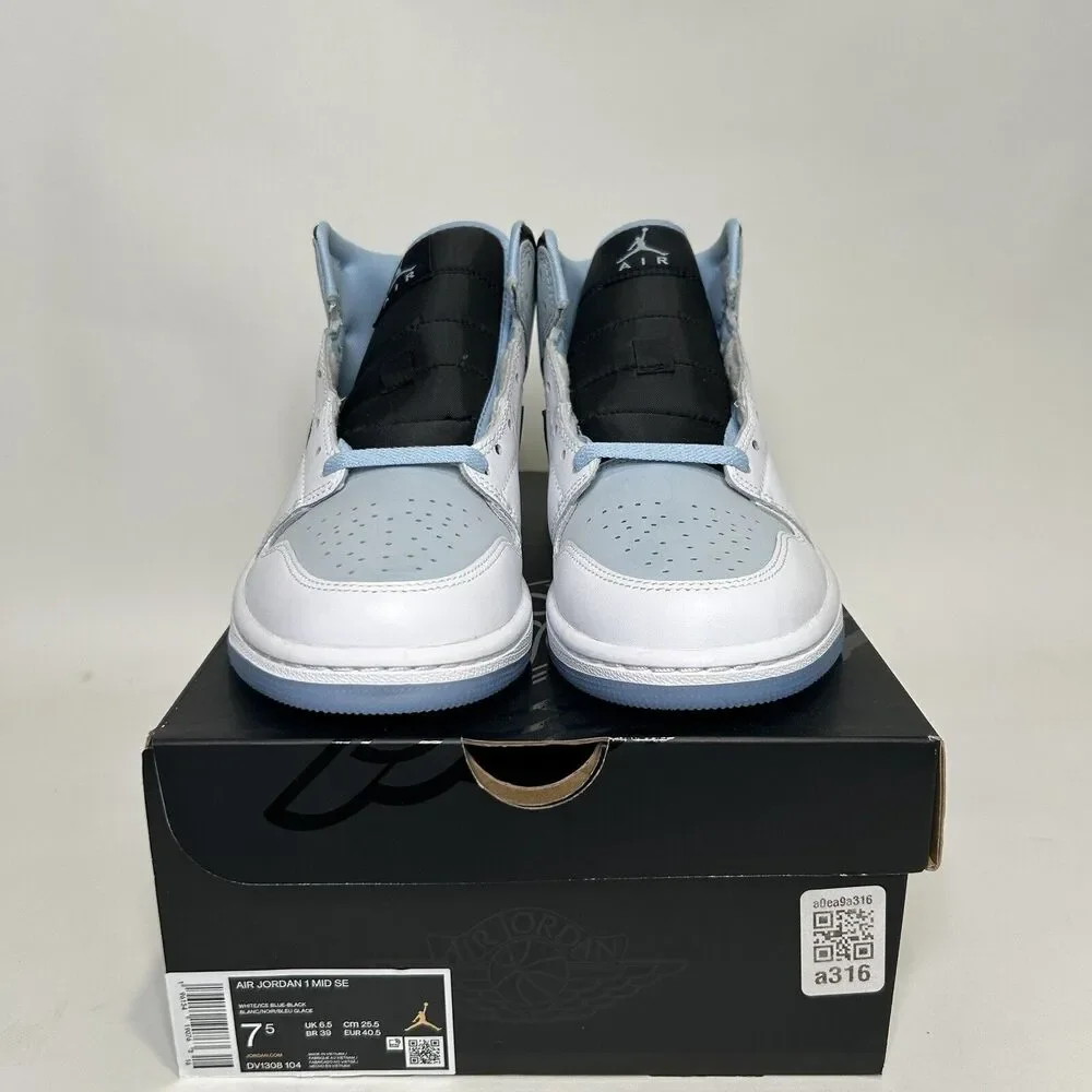 Nike Shoes Air Jordan 1 Mid SE “UNC/Ice Blue